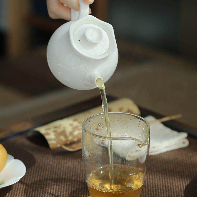 粉茶色壶花边茶女单人壶家用办公室GXC-0006创意泡茶壶民陶宿酒店