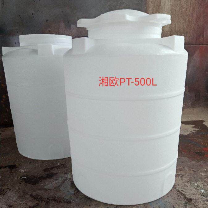 500L立式塑料水塔半吨水箱塑料水圆形带盖储水桶加厚PE材质