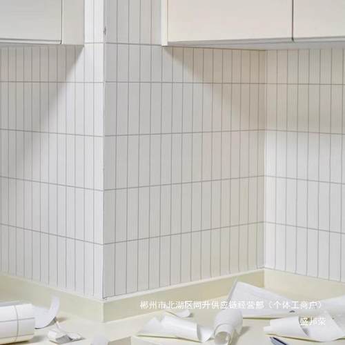 厂家销油自粘加厚仿瓷砖壁纸防水防墙厨贴奶直油房改造翻新ELG奶