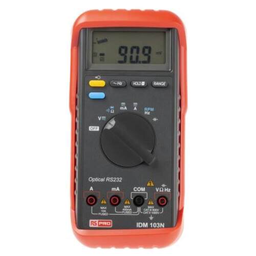 欧时RS PRO万用表, IDM103N, 1000V交流和直流10A 40MΩ电阻40mF