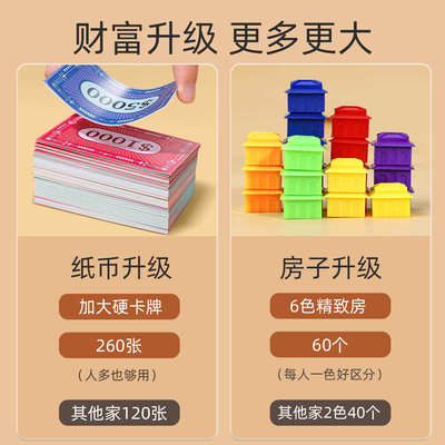 桌面棋飞行批发世界富翁儿童游戏成人地棋盘地毯垫之旅豪华版大号