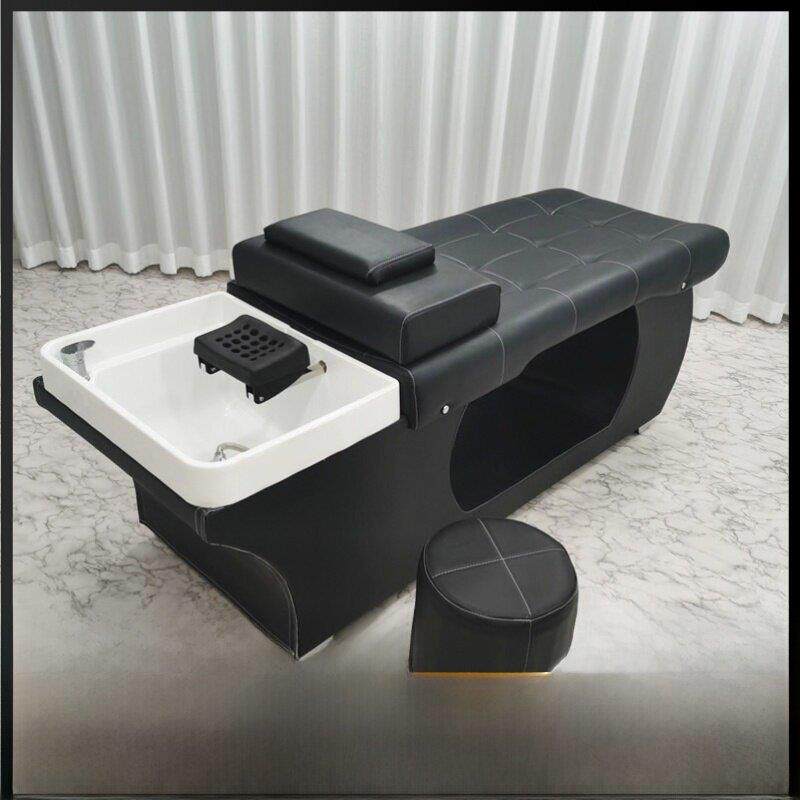 理发店特别美容沙龙泰式按摩全斜倚冲水床即时热水器集成洗发床美