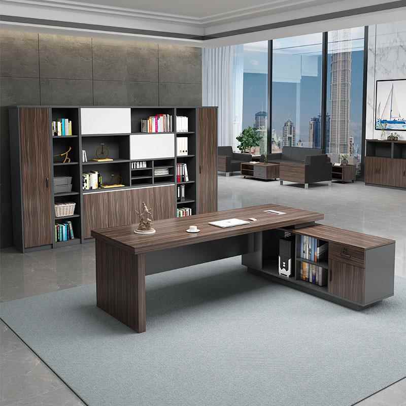 老板桌办公桌椅组合现代简约单大班经VGD理人总裁主管办公桌台椅