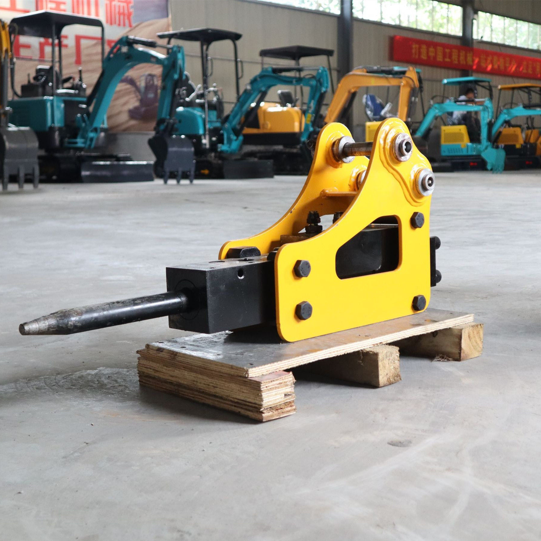 挖掘机液压破碎锤进口锤40-195挖机炮头破碎锤炮机炮锤钎杆工兵锤