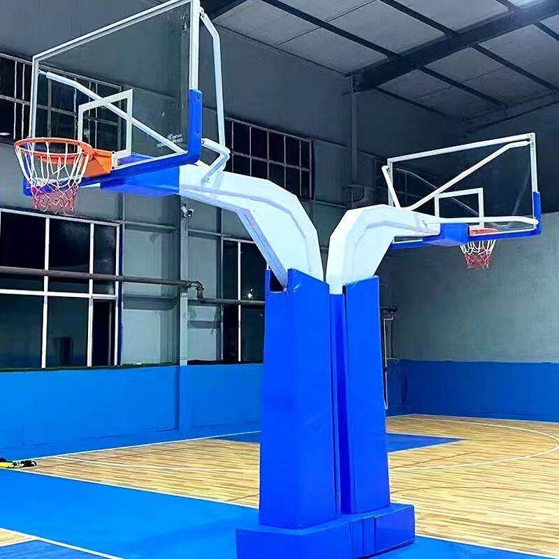 现货供应新款美式地埋篮球架成人标准球框室内室外比赛训练篮球架