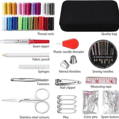Sewing kit hand sewing needle and thread storage box set