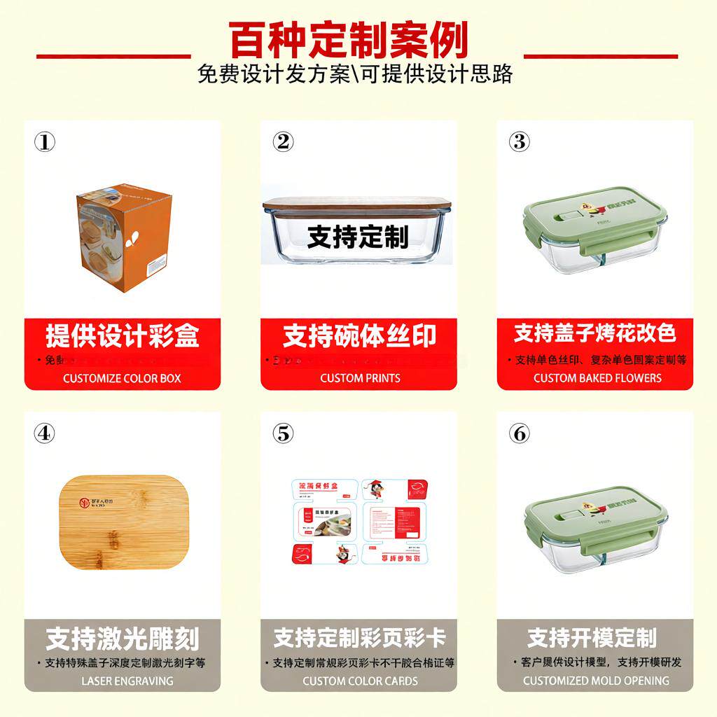 耐高温微波炉保鲜盒玻璃玻璃碗