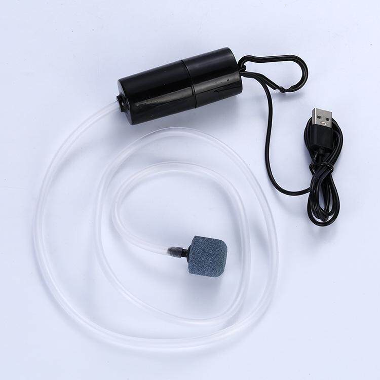 微型增氧气泵鱼缸增氧机器养鱼充打加氧棒小型家用迷你超静音制氧