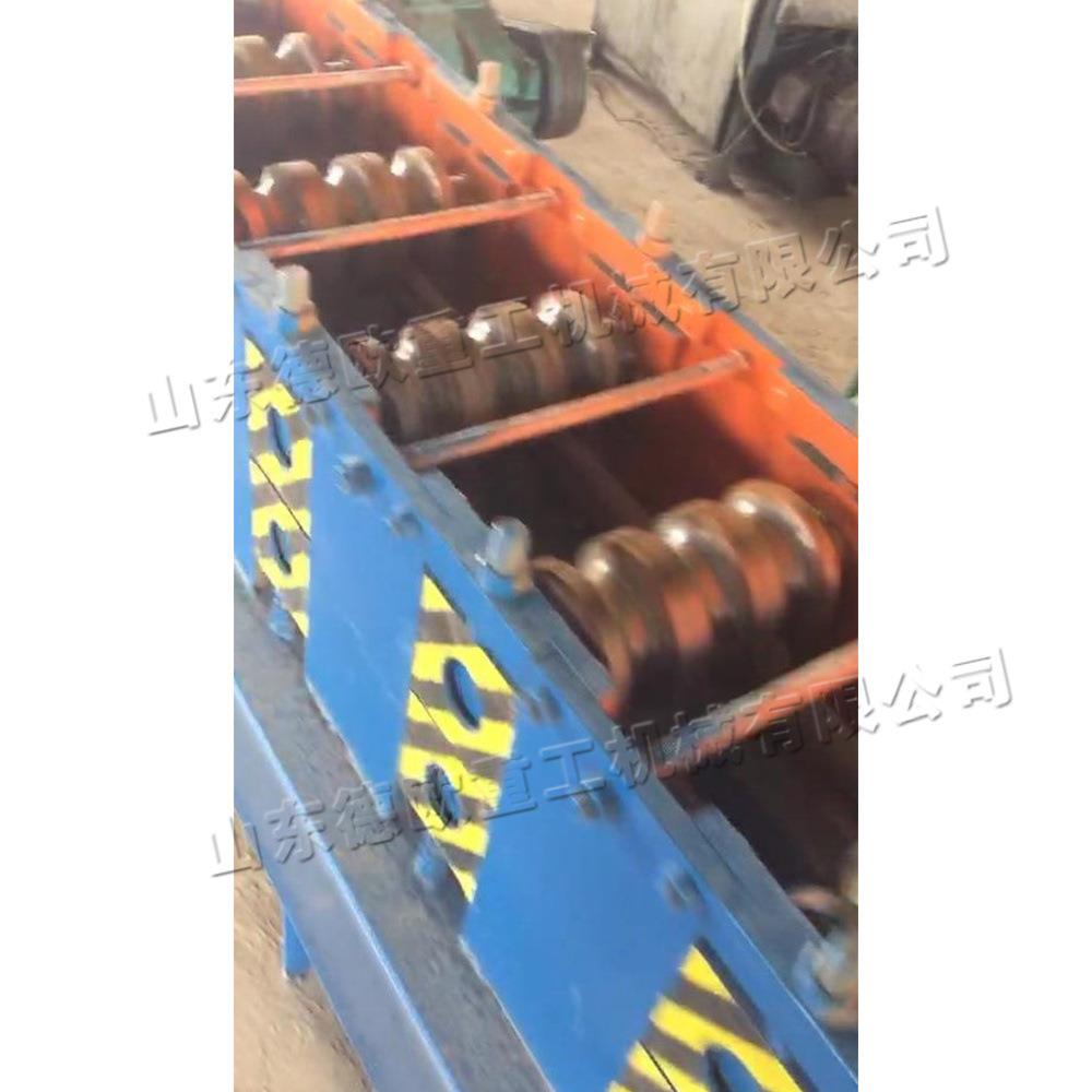 卧式圆管压方管机 全自动金属管方管成机 旧脚手架管材圆管变方机
