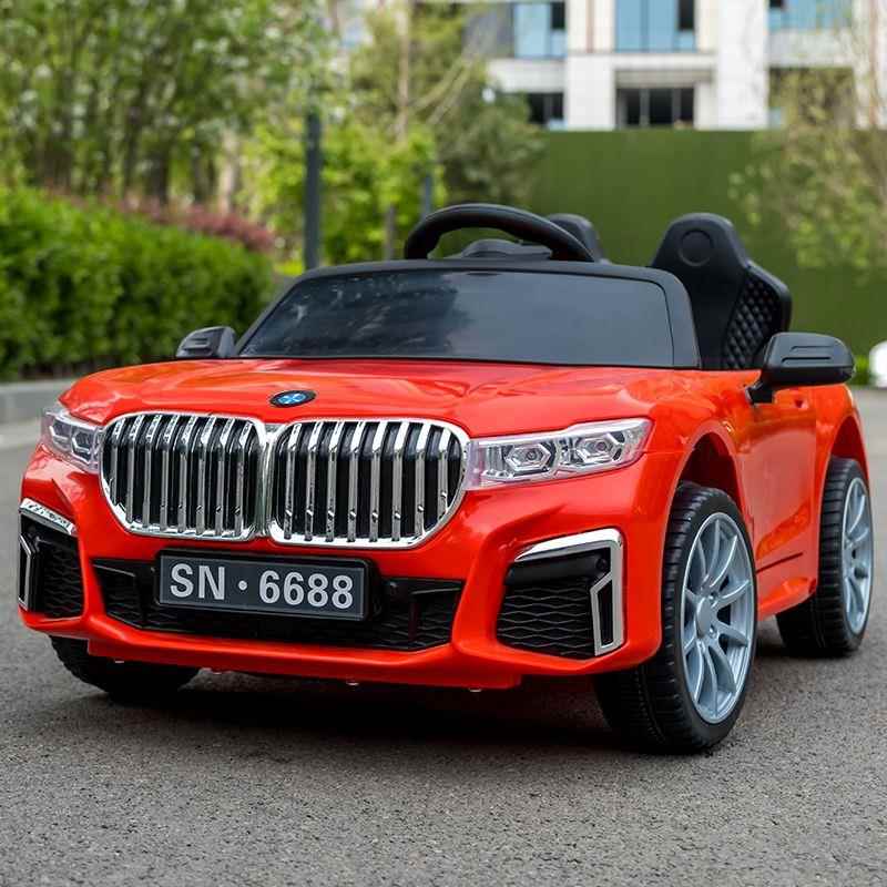 高档宝马儿电动车童四轮车可坐男女宝大款遥玩具车宝1-控4岁可坐