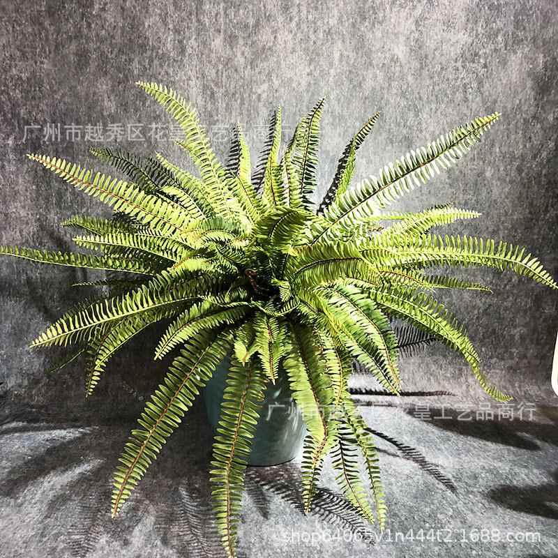 仿真植物墙品质手感把束大波斯顿草假绿植波斯叶蕨草室内外装饰品