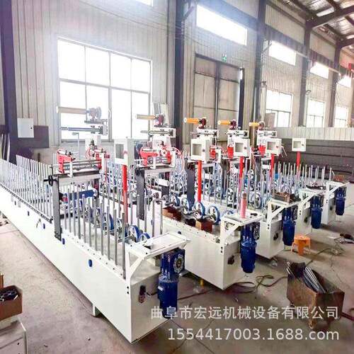 多规格实木相框线条覆膜机木塑长城板300宽PUR热熔胶包覆机价格低