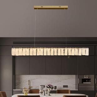 现代NTI简约云雾玻璃客厅灯设计师厅轻奢餐灯高主端大气L吊ED卧室