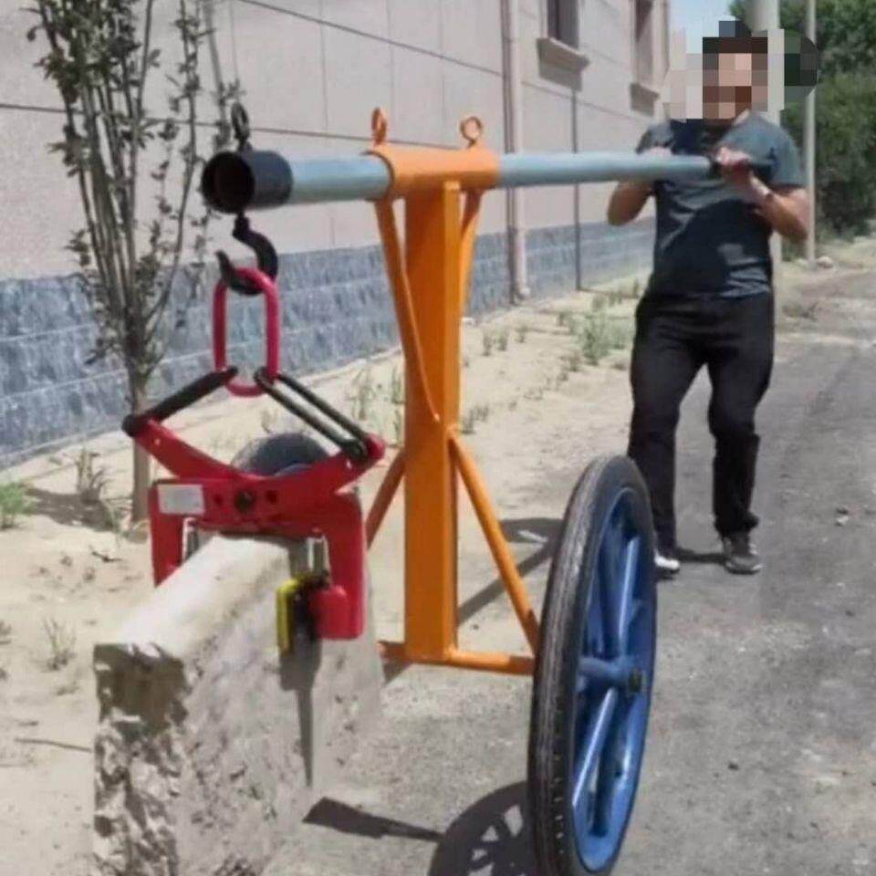 石材夹具路沿石神器双人抬路牙石夹子搬砖神器省力工具石头搬运