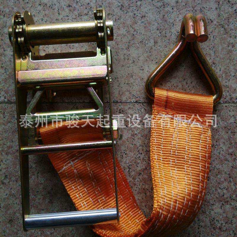 丝绳捆绑带紧拉器4寸手动打包带拉紧器捆绑带钢汽车001收紧器