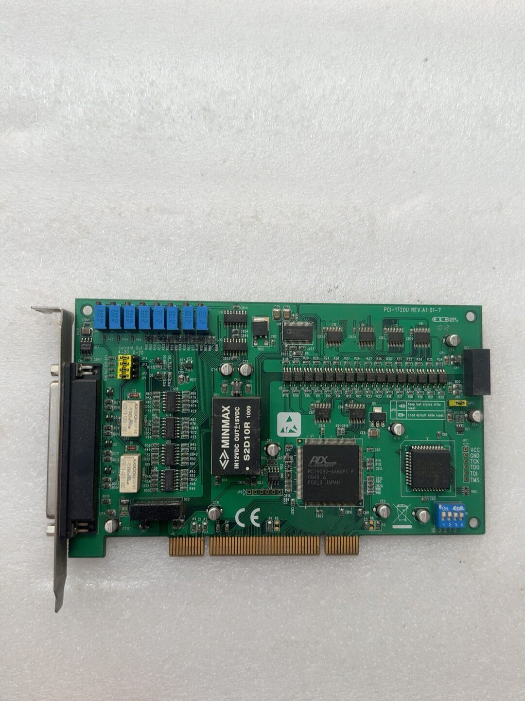 研华PCI-1720U REV.A1 采集板卡4通道高速模拟