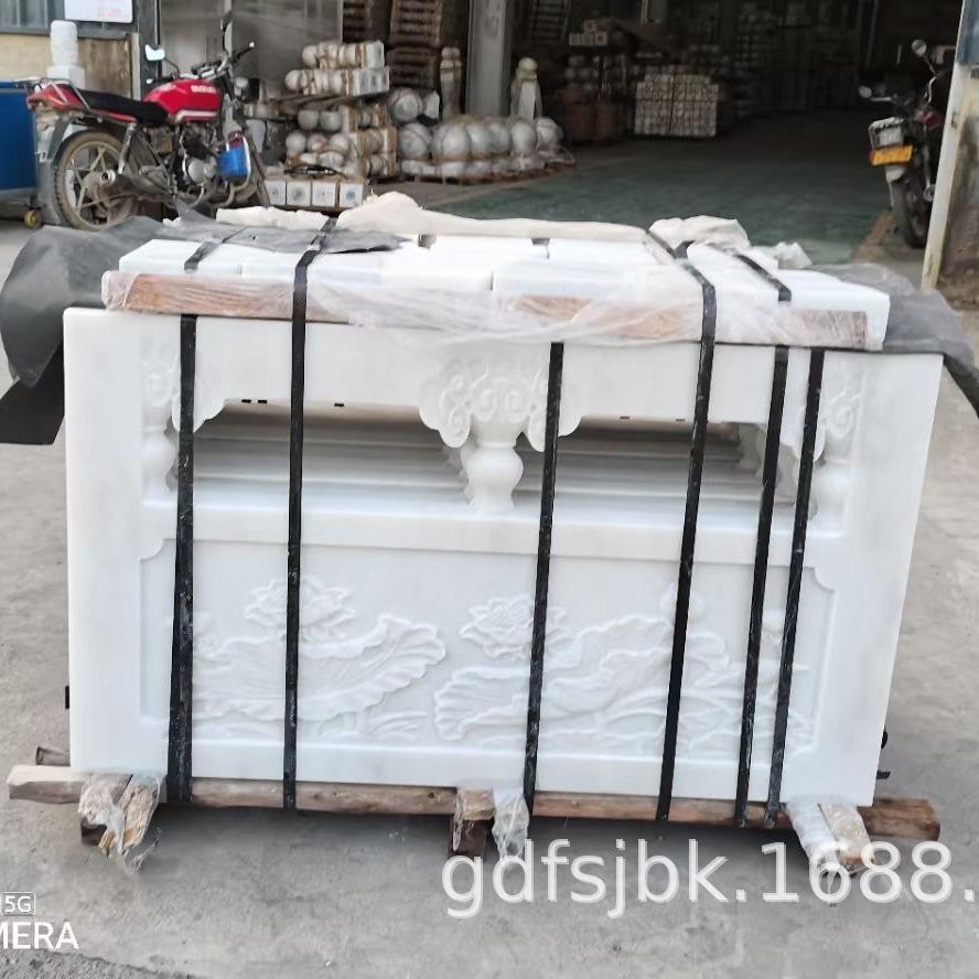 石栏杆围栏户外别墅青石汉白玉旗台石雕栏板阳台花岗岩桥护栏柱子