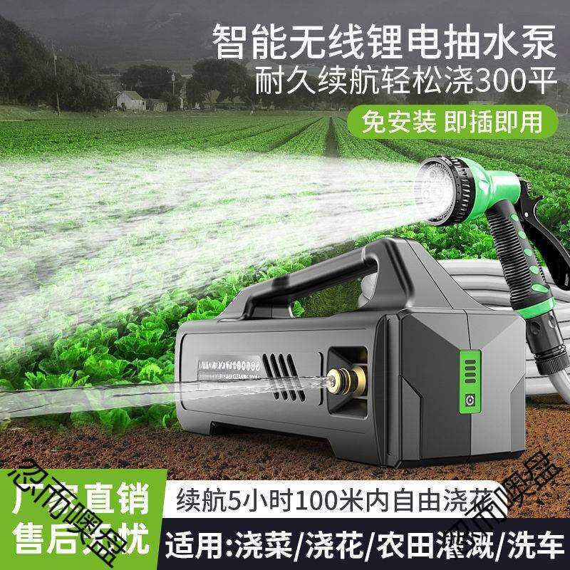充电式抽水泵新型家用花园浇水浇菜淋菜农用浇地神器抽水机
