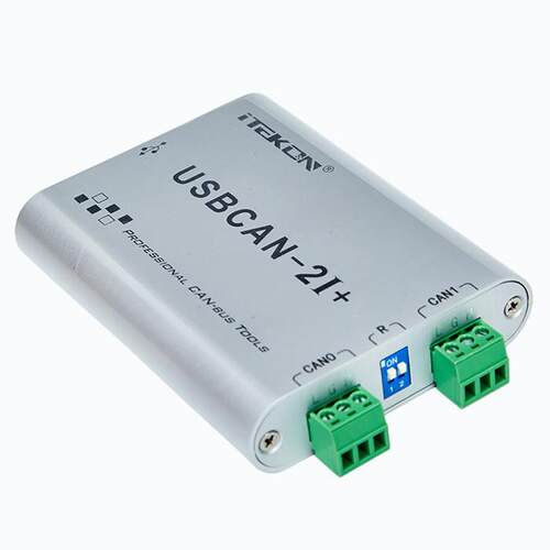 爱泰USBCAN分析仪usbcan-2I双通道隔离CAN盒兼容周立功CAN卡