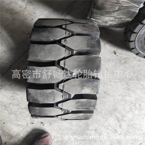 供应 27X10-12 叉车轮胎 27*10-12实心叉车轮胎 可配钢圈