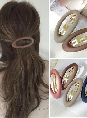 Fashion Matte Snap Hair Clips for Women Hairpin Hairclips Ha