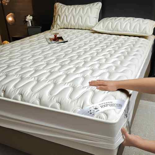 奢华100支全棉ETI加夹棉床笠纯梦棉床罩全档包席思床垫高保厚护套