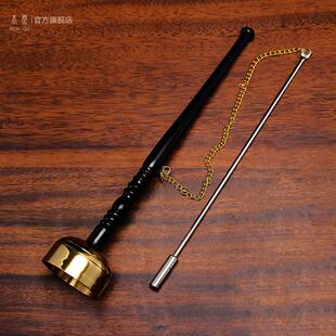 本器佛具黄铜引磬铜罄伸缩引庆庙里法器佛堂打乐器静心用品木鱼铃