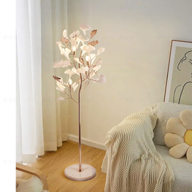 萨洛尼创意个性时尚银杏叶立式落地灯轻奢客厅沙发卧室床头氛围灯
