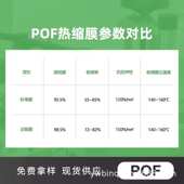 POF热缩膜对折膜现货整卷多尺寸透明 机用热收缩膜 塑封膜批发包装