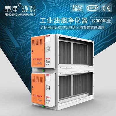 油烟净化器静电工业油烟净化器低空排放式油烟净化设备商用