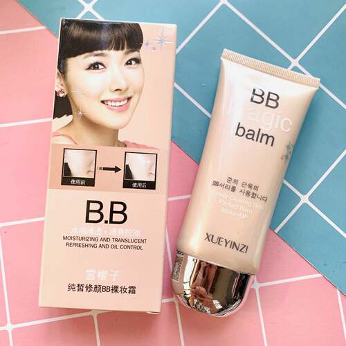 雪樱子巨遮瑕新颜BB霜保湿提亮白隔离粉底液修素颜护肤化妆美正品