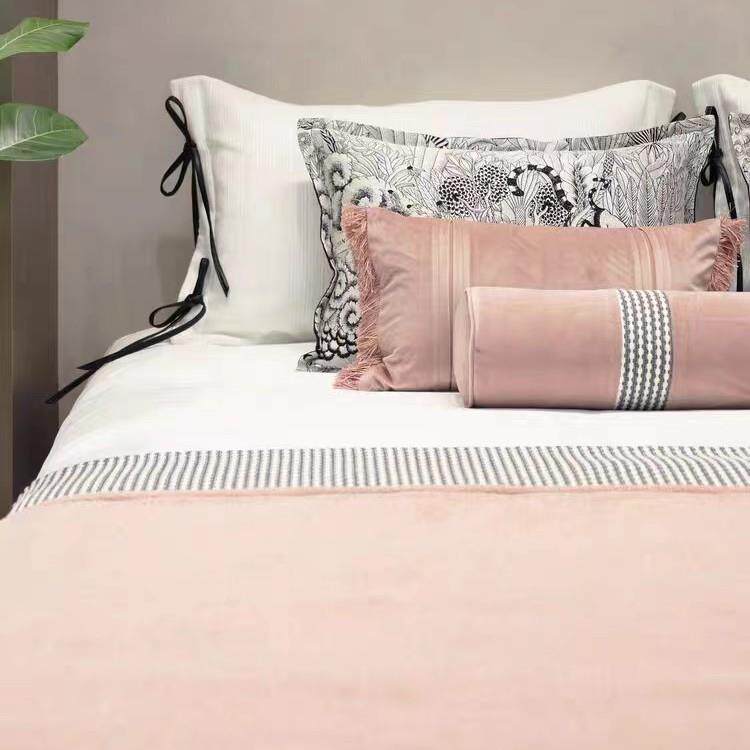 轻奢现代儿童床品样板间软装公司家具展厅店摆场样板房床上用品