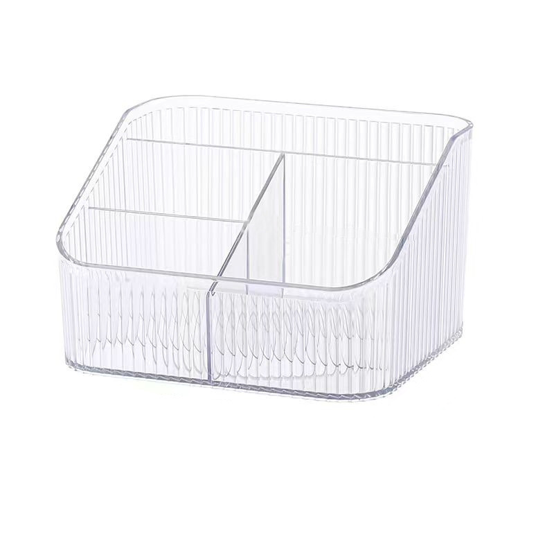 化妆品梳妆台化妆盒桌面透明桶