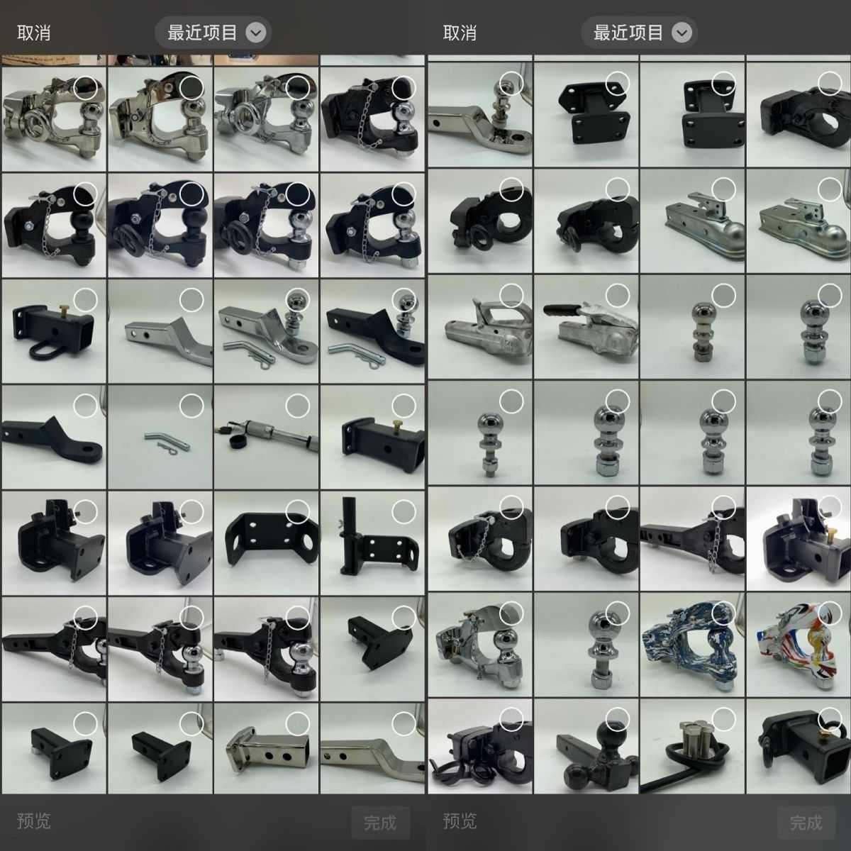 适用普拉多不锈钢拖车钩流氓钩霸道后保险杠改装拖车钩越野牵引钩