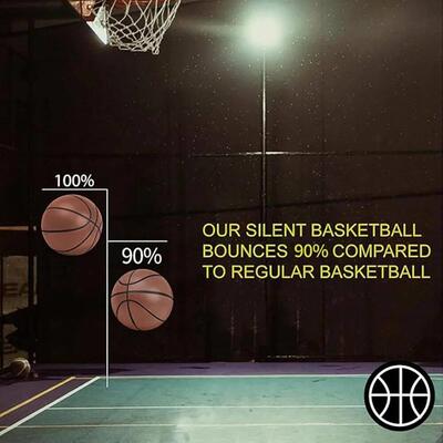 Silent Basketball 2025 Upgraded Airless Basketball Quiet Bou
