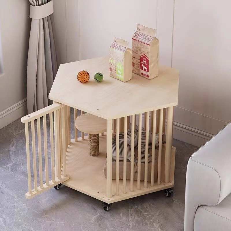 舍猫通风窝别墅猫猫猫空间六角实木透气超大猫三层房子笼