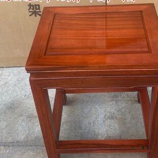 凳子中式家用花梨木餐桌高餐椅大板凳茶桌木凳矮凳实木四方凳