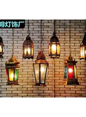 漫咖啡灯覆古吊灯摩洛哥吊灯创意特色镂空铁艺土耳其异域风格灯具