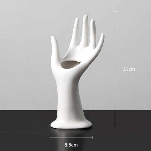 仿真装饰品轻餐桌奢花型摆件创意插花客厅家居手花瓶干花陶瓷小众