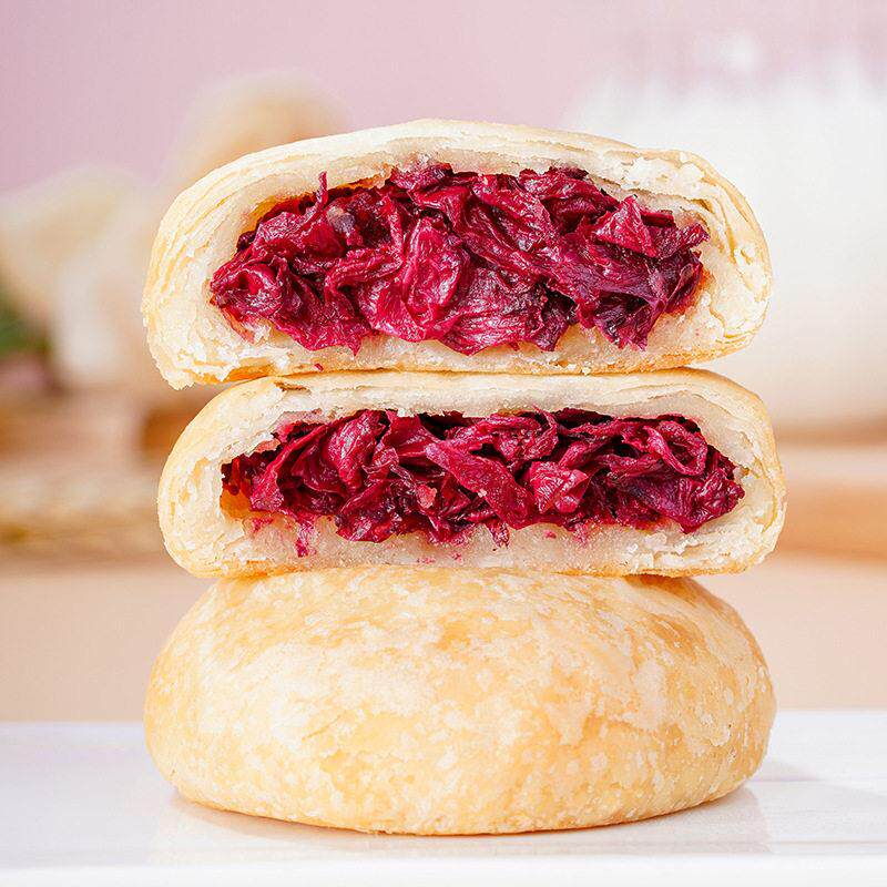 东焙花饼云南特色玫瑰饼散装多味面点小吃休闲小吃