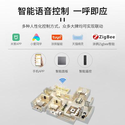 智能磁吸轨全灯嵌入式道无主灯光泛谱光灯天猫涂鸦z80840igBee导