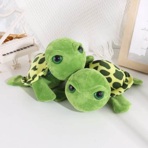 1 Pcs Turtle Plush Toy Big Eye Green Plush Doll Stuffed Anim