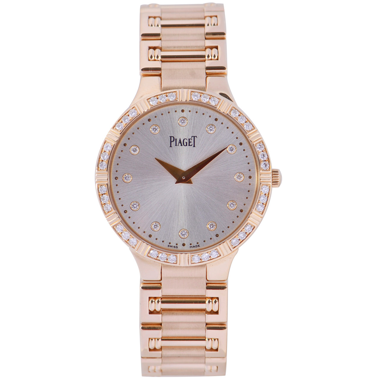 [9.8新]伯爵公价279000珠宝腕表玫瑰金石英女表G0A34052