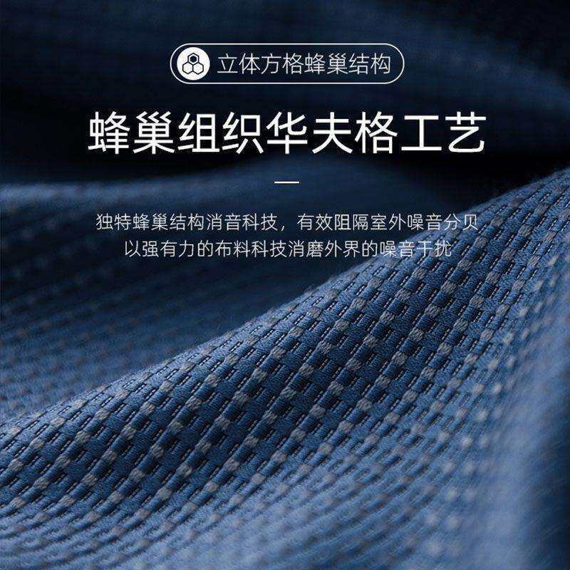 2021年新款隔音窗帘简约卧室隔马路噪音加厚专业遮光降噪布厂