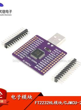 【优信电子】FT2232HL双通道 USB转UART/FIFO/SPI/I2C/JTAG/RS232