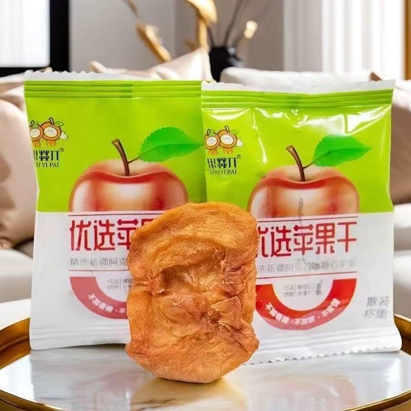 果燚&pi;阿克苏苹果干独立小包装500g/袋孕妇儿童老人休闲苹果零食