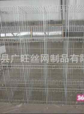 广旺丝网商品兔笼4层24位商品兔笼獭兔养殖笼兔笼