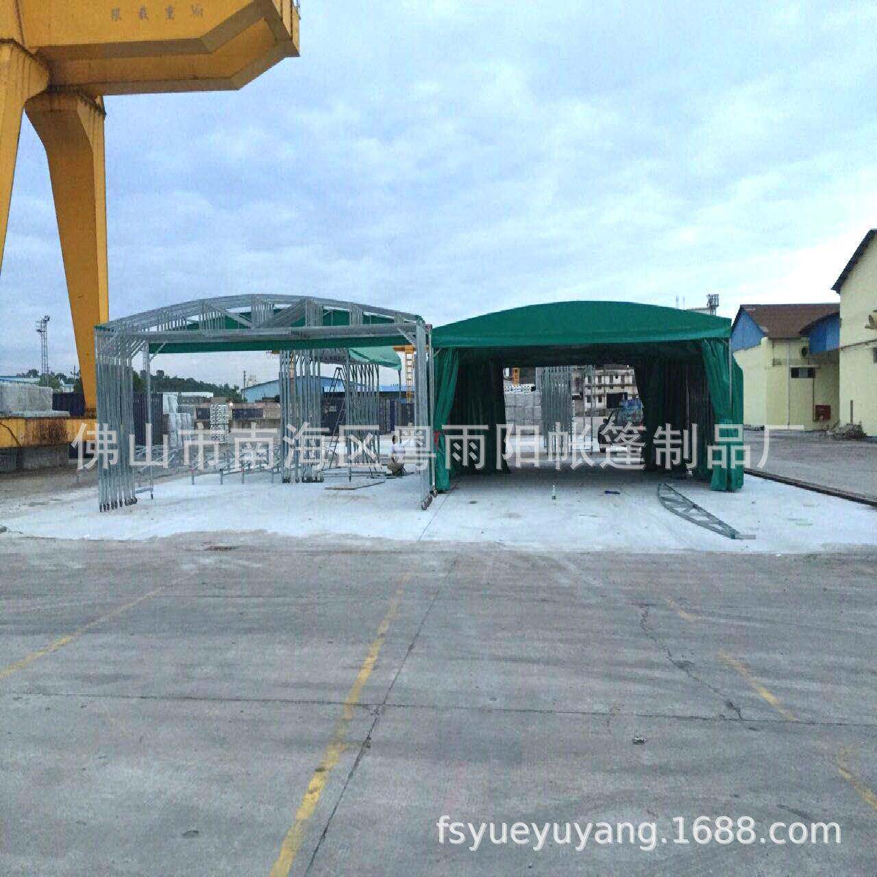 雨季户外推拉篷活动挡雨棚工地楼盘临时仓储移动帐篷源头可移动