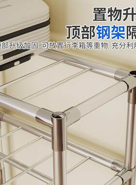 衣柜家用卧室型简易QXYG190布衣柜出结租房实耐用金框架属衣橱小