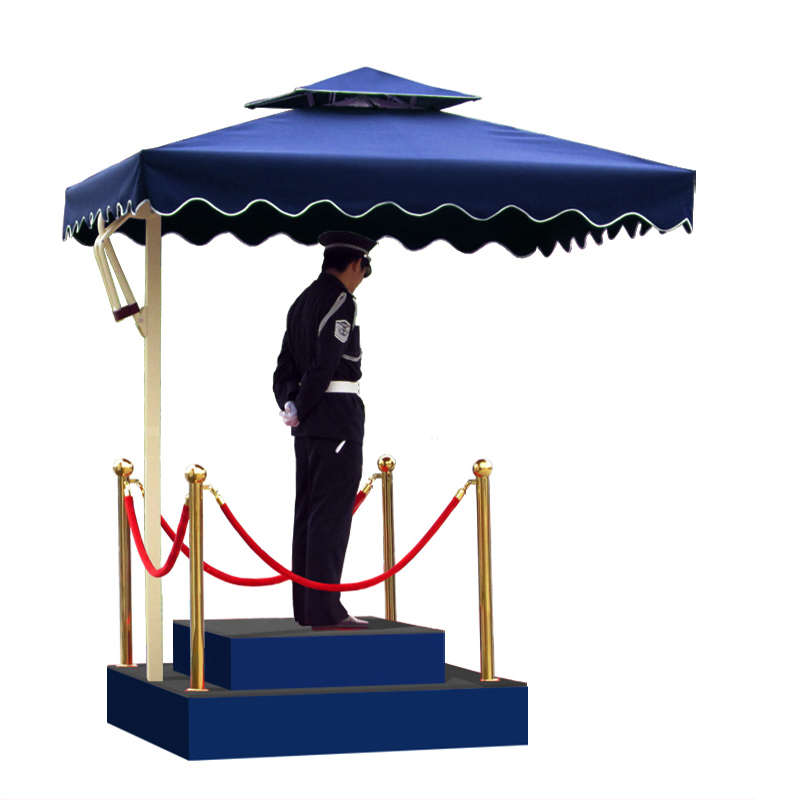 岗亭保安亭站台小区物业门卫值班岗亭收费岗亭治安亭可移动岗亭伞